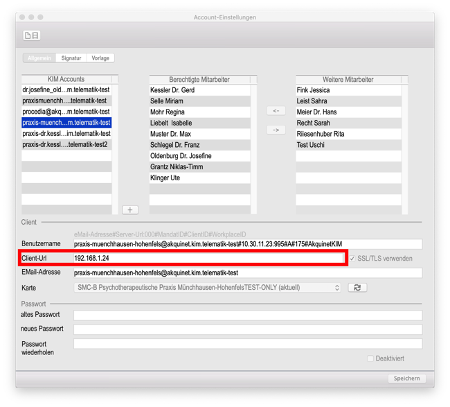 1.2-KIM Einstellungen - ClientURL 