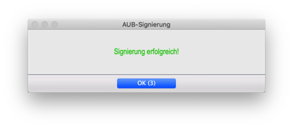 1.6.5-Signierung erfolgreich