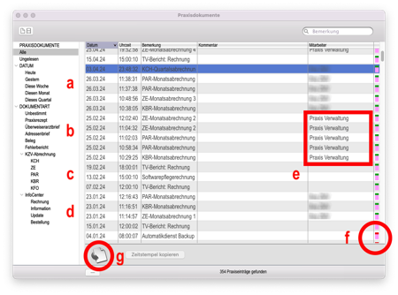 Liste Praxisdokumente
