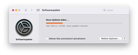 Updateanzeige